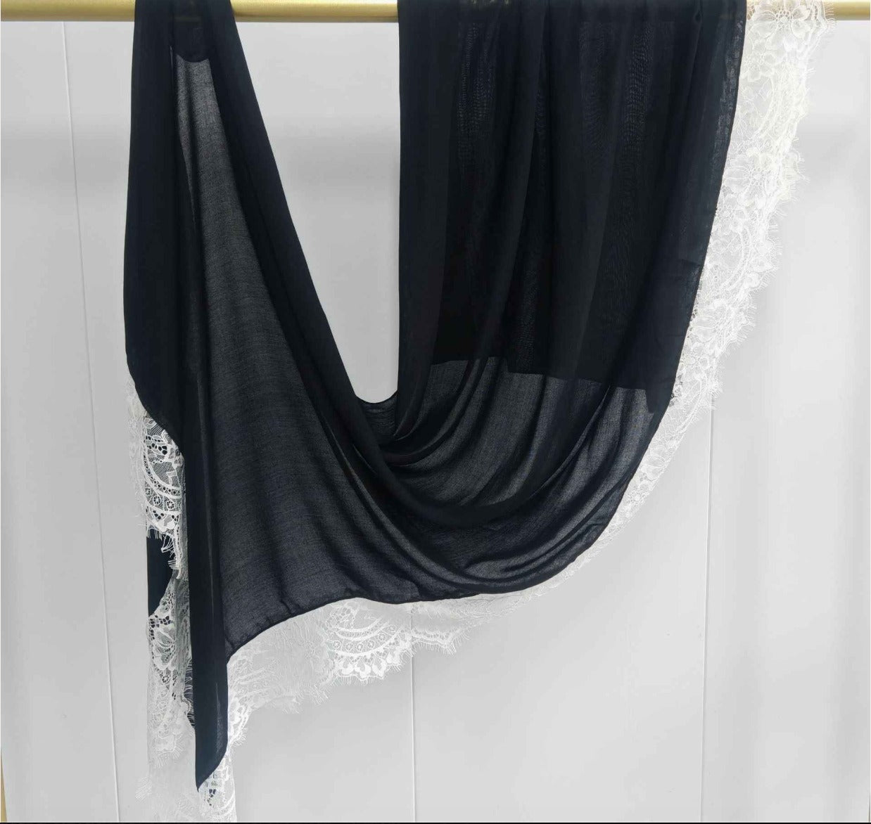 Modal Lace Trim Hijab