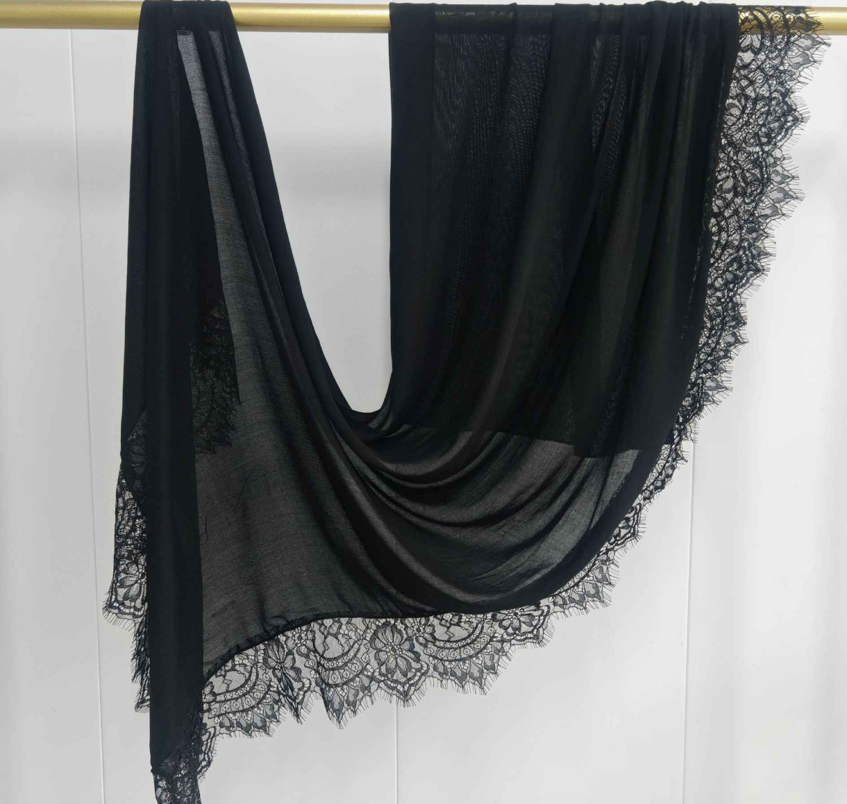 Modal Lace Trim Hijab