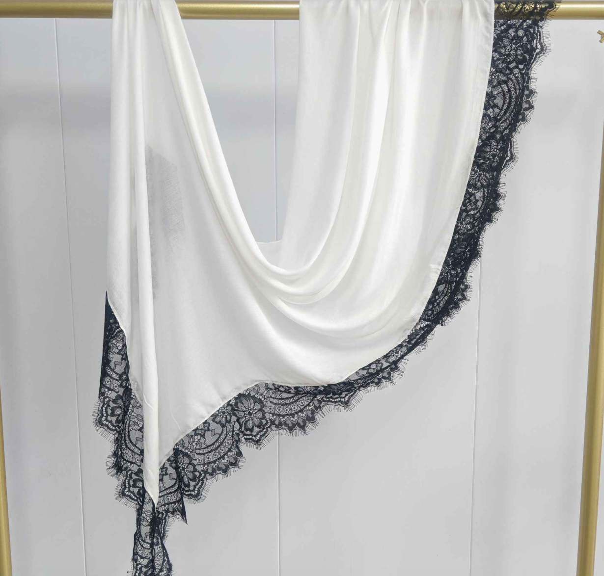 Modal Lace Trim Hijab